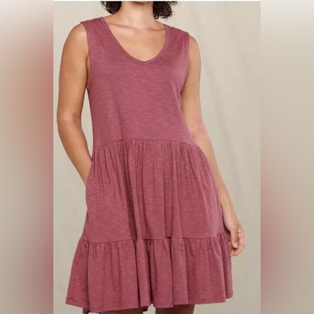 Toad & Co Marley Tiered Sleeveless Dress - Wild Ginger Size S